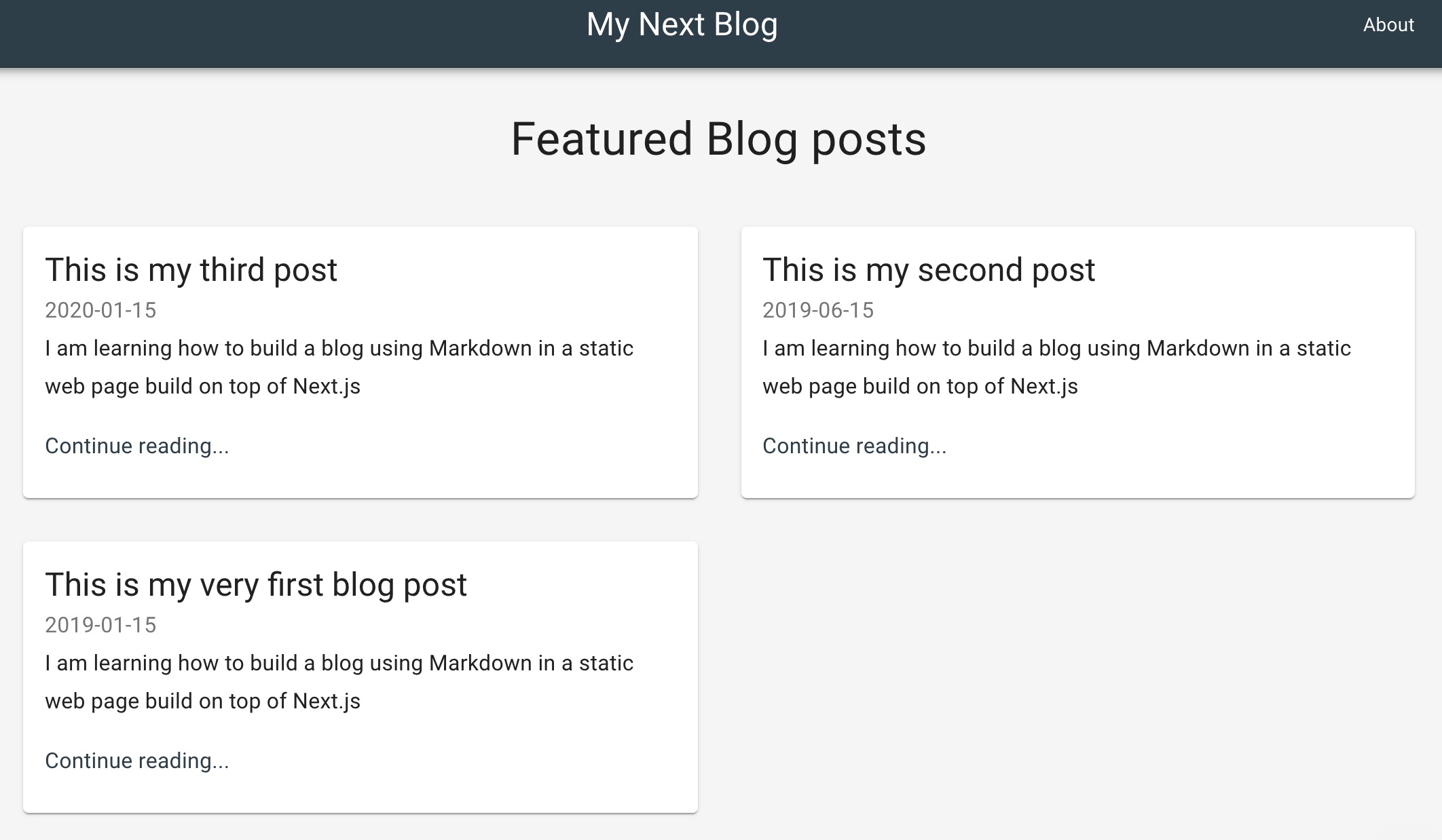 Building a static blog site with Markdown and Next.js